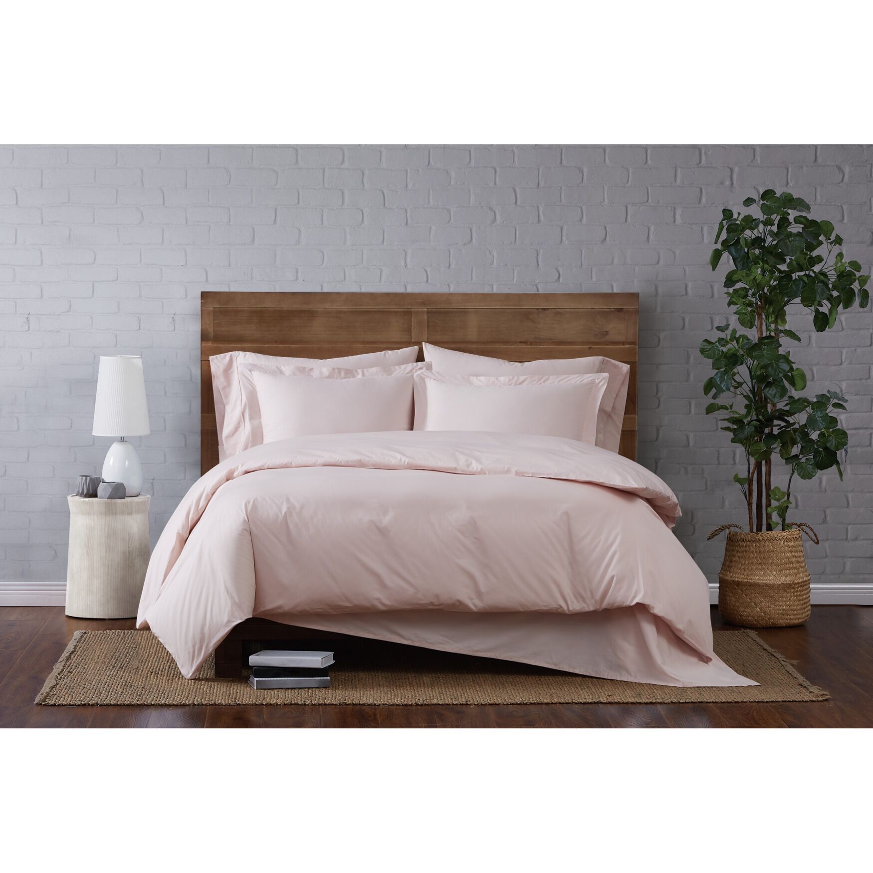 Classic Cotton 3-Pc. Duvet Set, BLUSH, hi-res image number 0