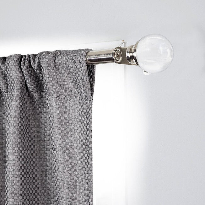 Innovative Decorative Room Darkening Wrap Around Rod & Finial 28-48, , alternate image number null
