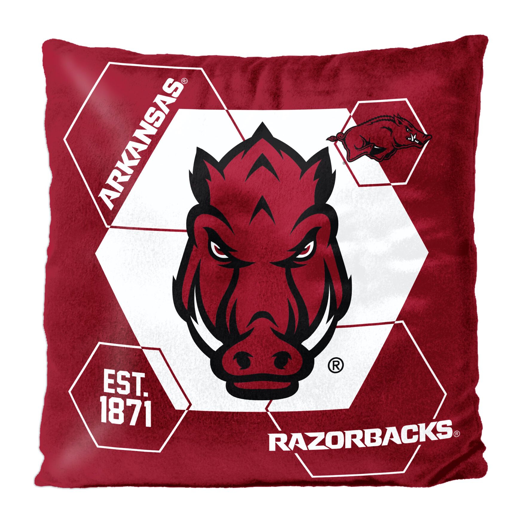 Arkansas Connector Velvet Reverse Pillow, MULTI, hi-res image number 0