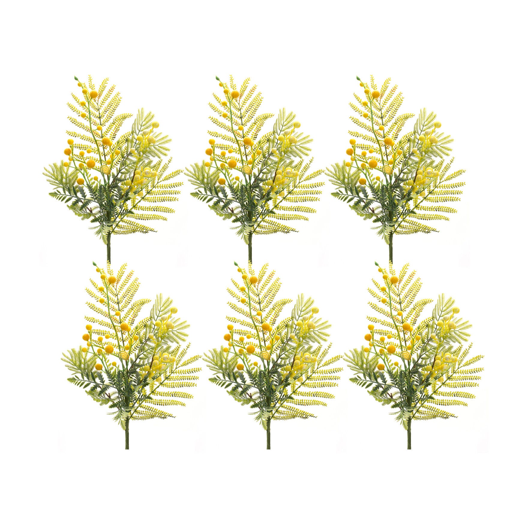 Mimosa Leaf Berry Spray (Set Of 6), , alternate image number 2