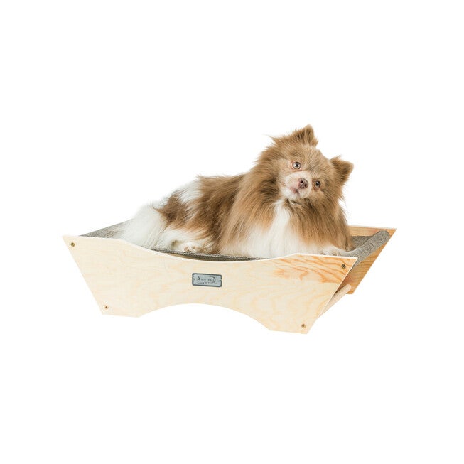 Elevated Cozy Pet Hammock For Cats, NATURAL BEIGE GRAY, hi-res image number 0