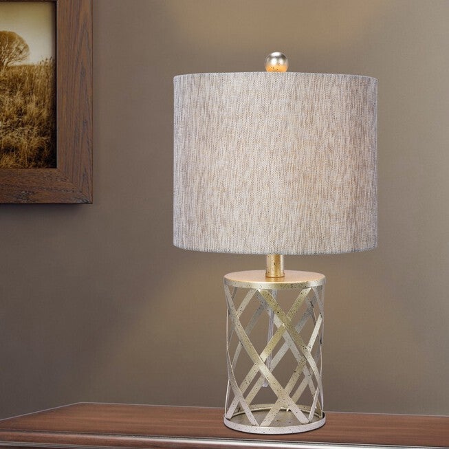 19.5 inches Antique Gold Metal Table Lamp, ANTIQUE GOLD, hi-res image number null
