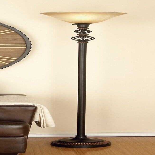 Black Metal Traditional Floor Lamp, , alternate image number 7