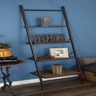 Dark Brown Wood Industrial Shelving Unit, 77 " x 20 " x 14 ", , alternate image number null