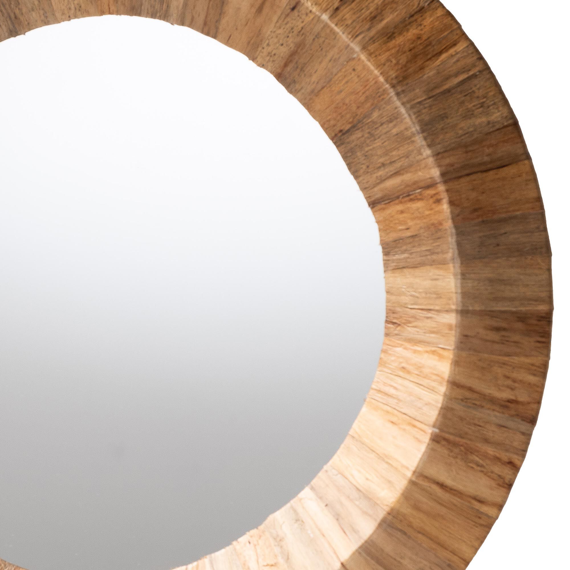 Tarun Bohemian Grasscloth Accent Mirror, NATURAL, alternate image number 2