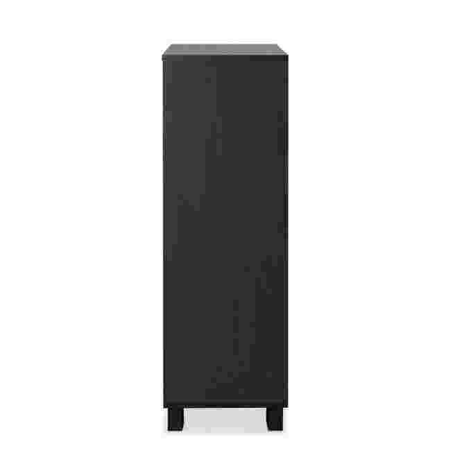 Tall plain black dresser