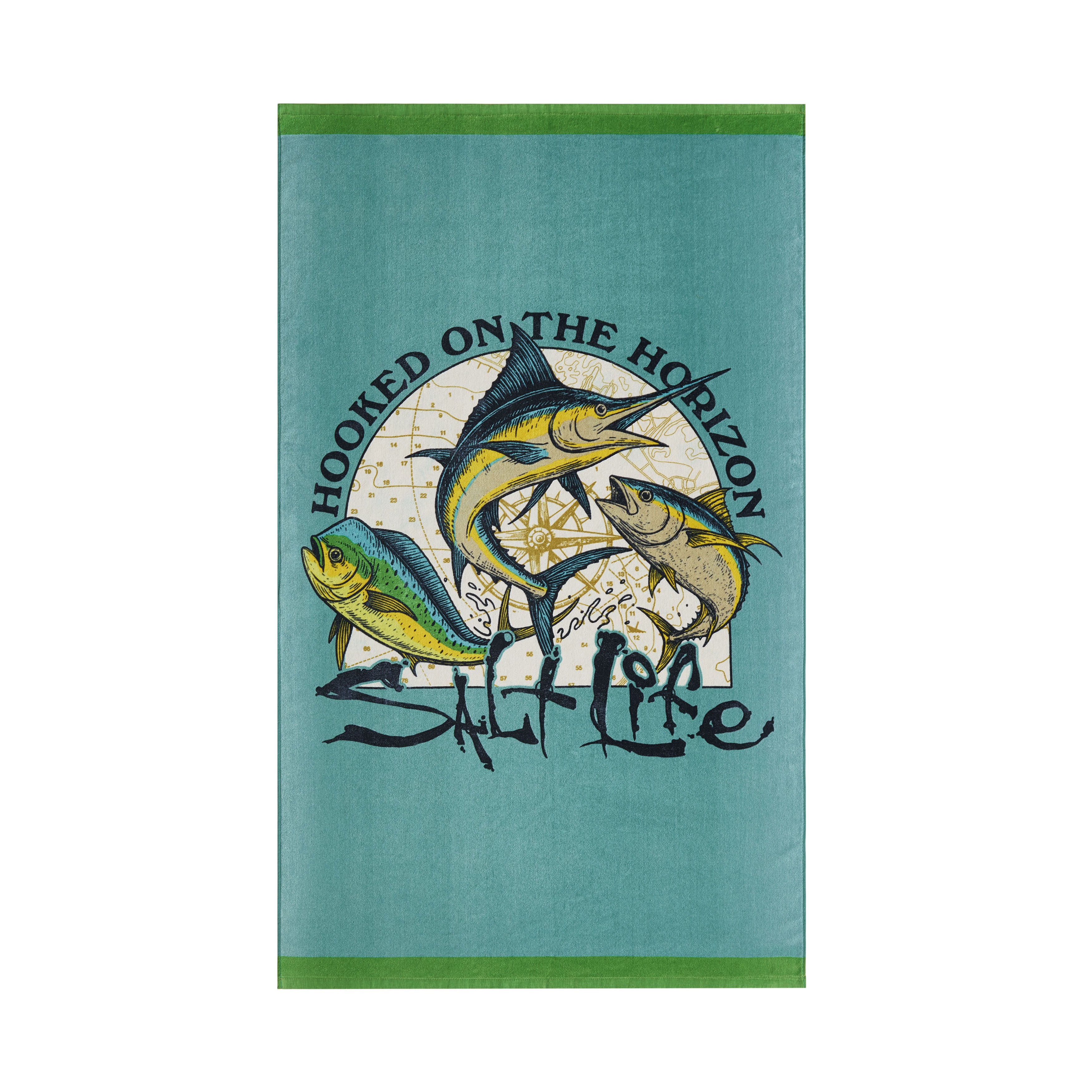 Horizon Hunter Beach Towel, AQUA, alternate image number 3