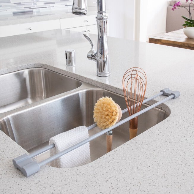 Over-Sink Drying Bar, GRAY, hi-res image number null