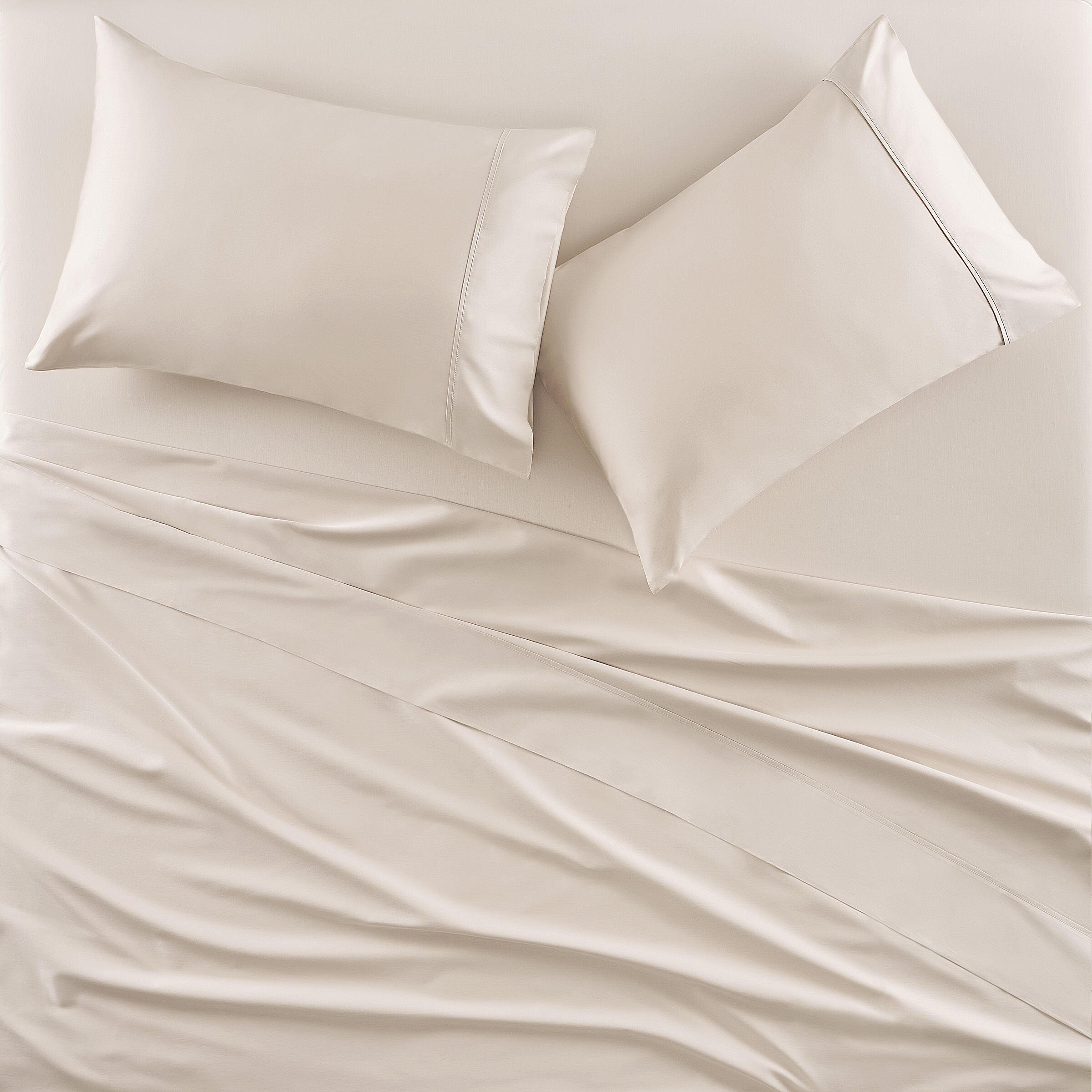 PREMIER SATEEN PILLOW CASE PAIR, SHELL PINK, alternate image number 1