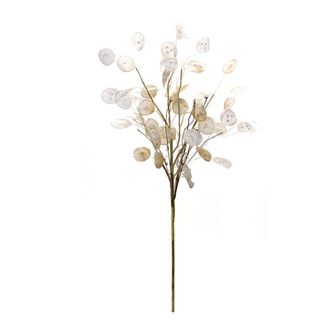 Ivory Silver Dollar Eucalyptus Spray (Set Of 2), , on-hover image number null