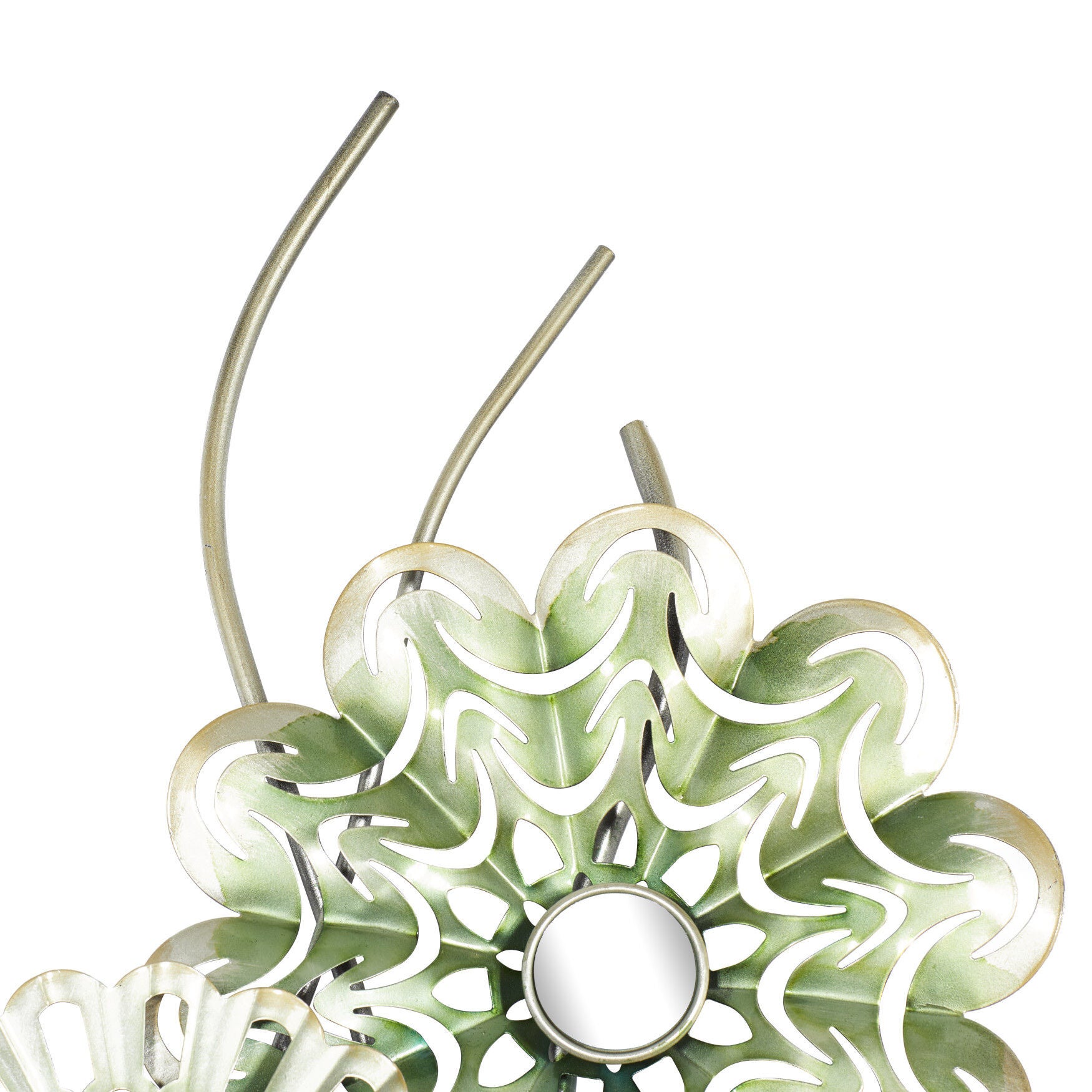 Multi Colored Metal Eclectic Floral Wall Decor, , alternate image number 3