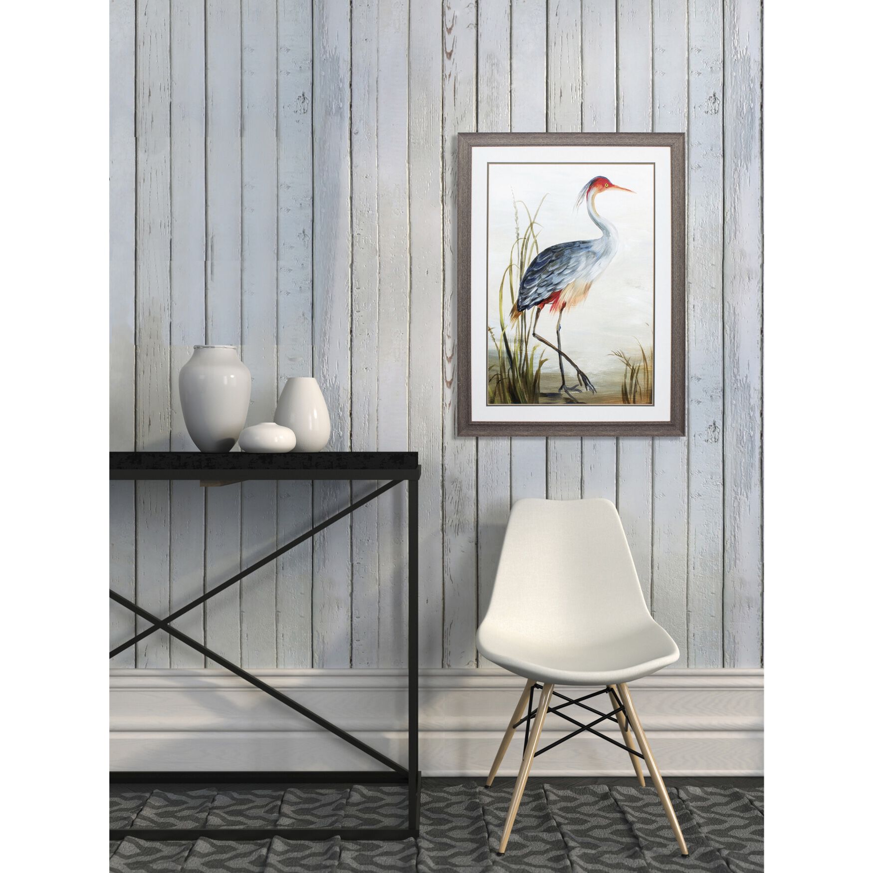 Gray Heron Framed Wall D&eacute;cor, , on-hover image number 1