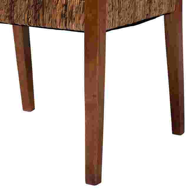 Close-up of chair leg and joint