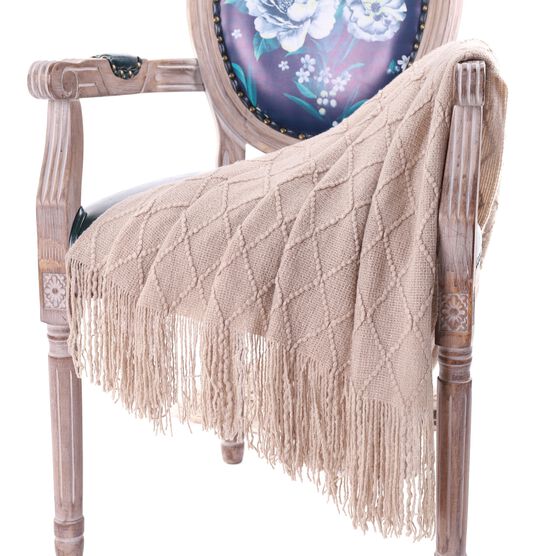 Battilo Home Soft Throw Blanket Warm & Knitted Blankets with Decorative Fringe Lightweight for Bed or Sofa Decorative, 52"x80", , on-hover image number null
