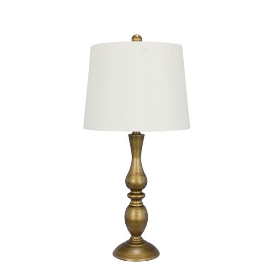 Antique Brass (Painted) Metal 27" Table Lamp, BRASS, hi-res image number null