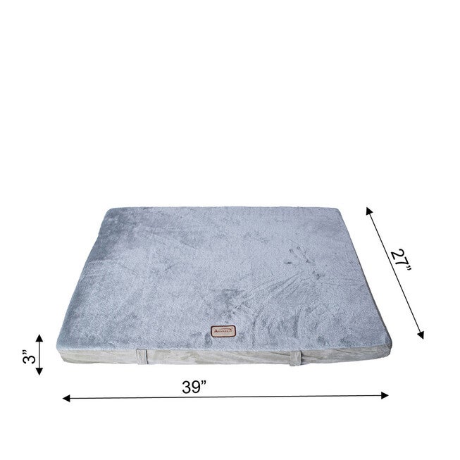 Memory Foam Orthopedic Dog Bed Mat, Sage Green/Grey, Large, , alternate image number 4