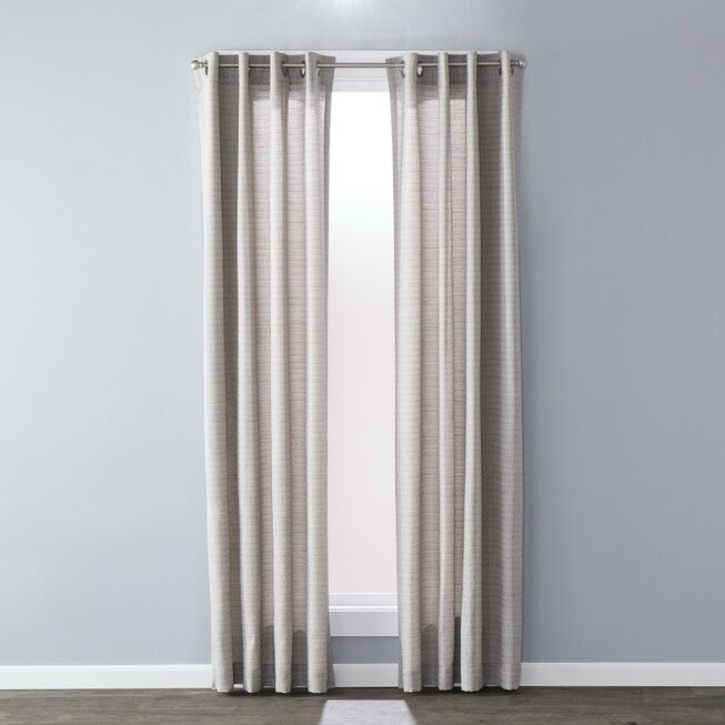 Sunsafe Maeve Window Panel Curtains, GRAY, hi-res image number null