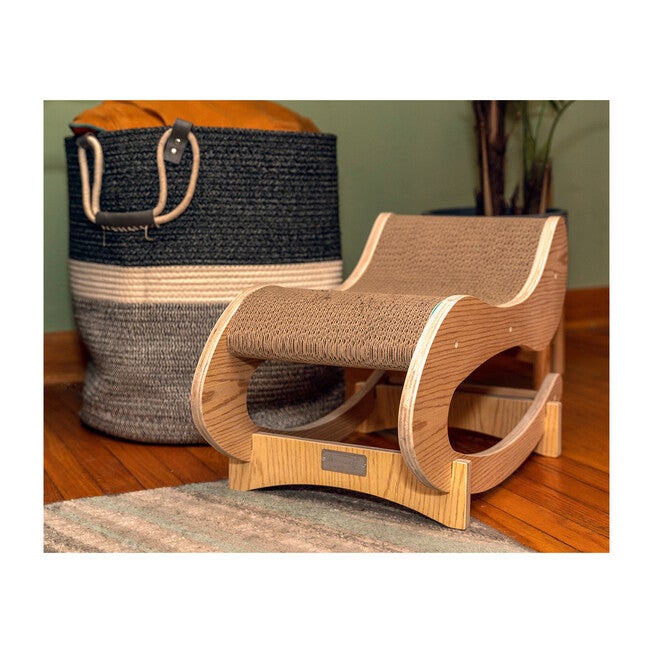 Armarkat Real Wood Medium Wooden Cat Rocking Chair, Detachable Cat Swing Chair S1302 Cat Chair, , alternate image number null