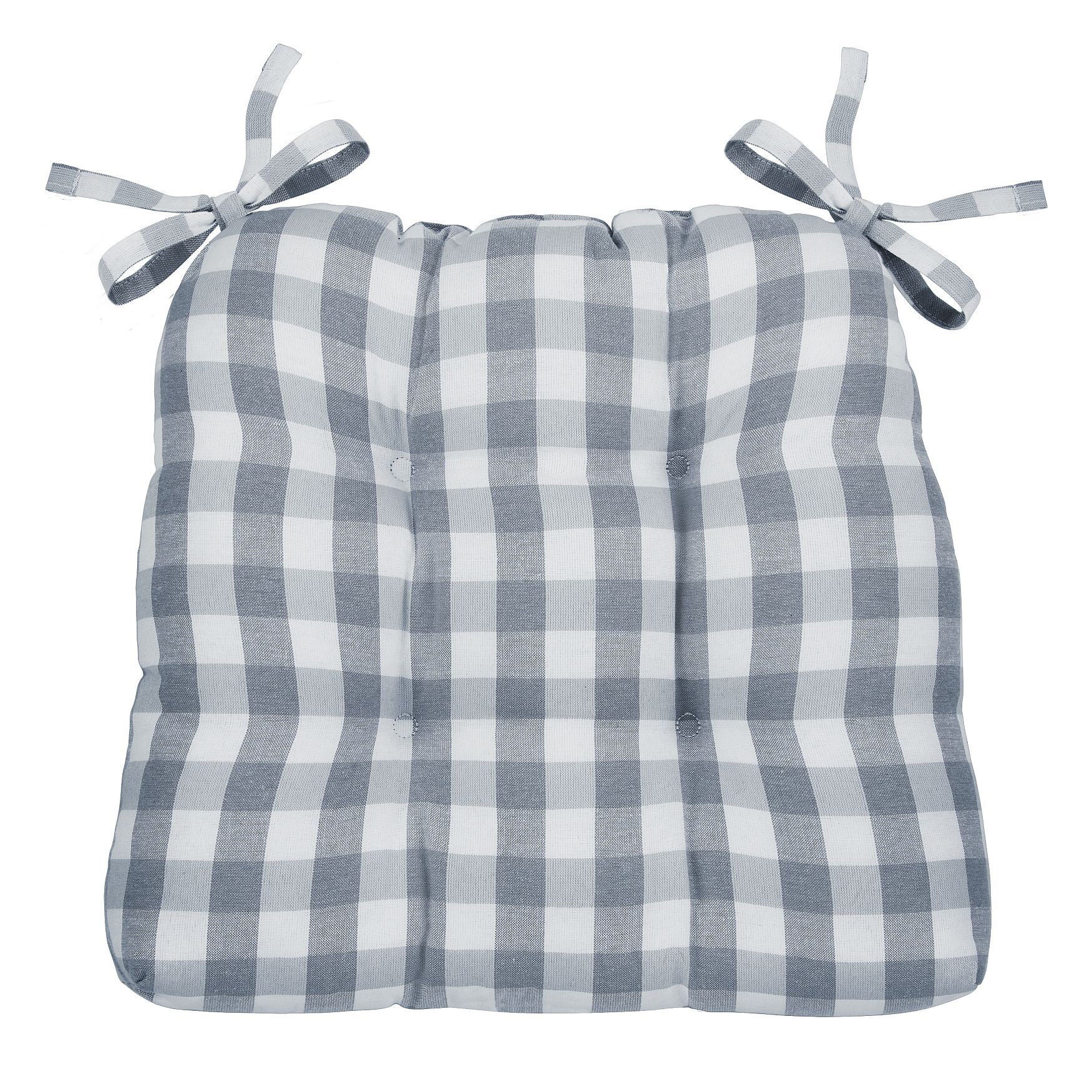 Buffalo Check Tufted Chair Seat Cushions Set of Two, , alternate image number 5