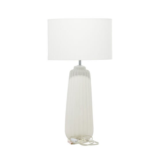 White Stone Traditional Table Lamp, , on-hover image number null