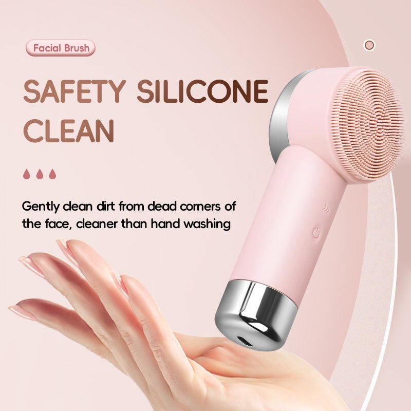 Prospera 2 In 1 Warm Facial Cleansing Brush, PINK, alternate image number 6