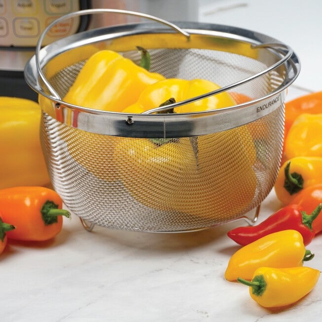 Mesh Basket - Folding Handles - 3qt, , alternate image number null