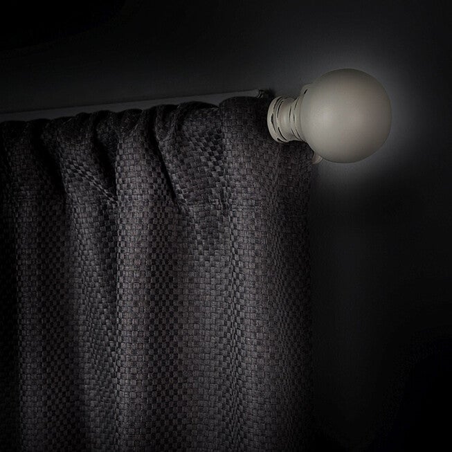 Innovative Decorative Room Darkening Wrap Around Rod & Finial 28-48, , alternate image number null