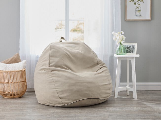 Indoor/Outdoor Bean Bag Chair, TAUPE, hi-res image number null