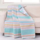 Pacifica Quilted Throw Blanket, AQUA, hi-res image number 0