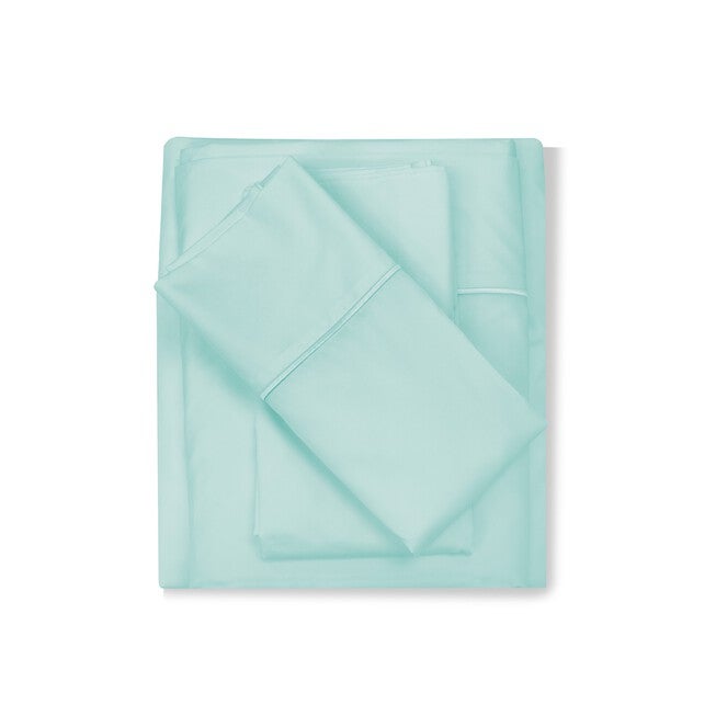 SensorPEDIC Ice Cool 400 Thread Count Cotton-Rich Surf Spray Blue Sheet Se, , alternate image number null