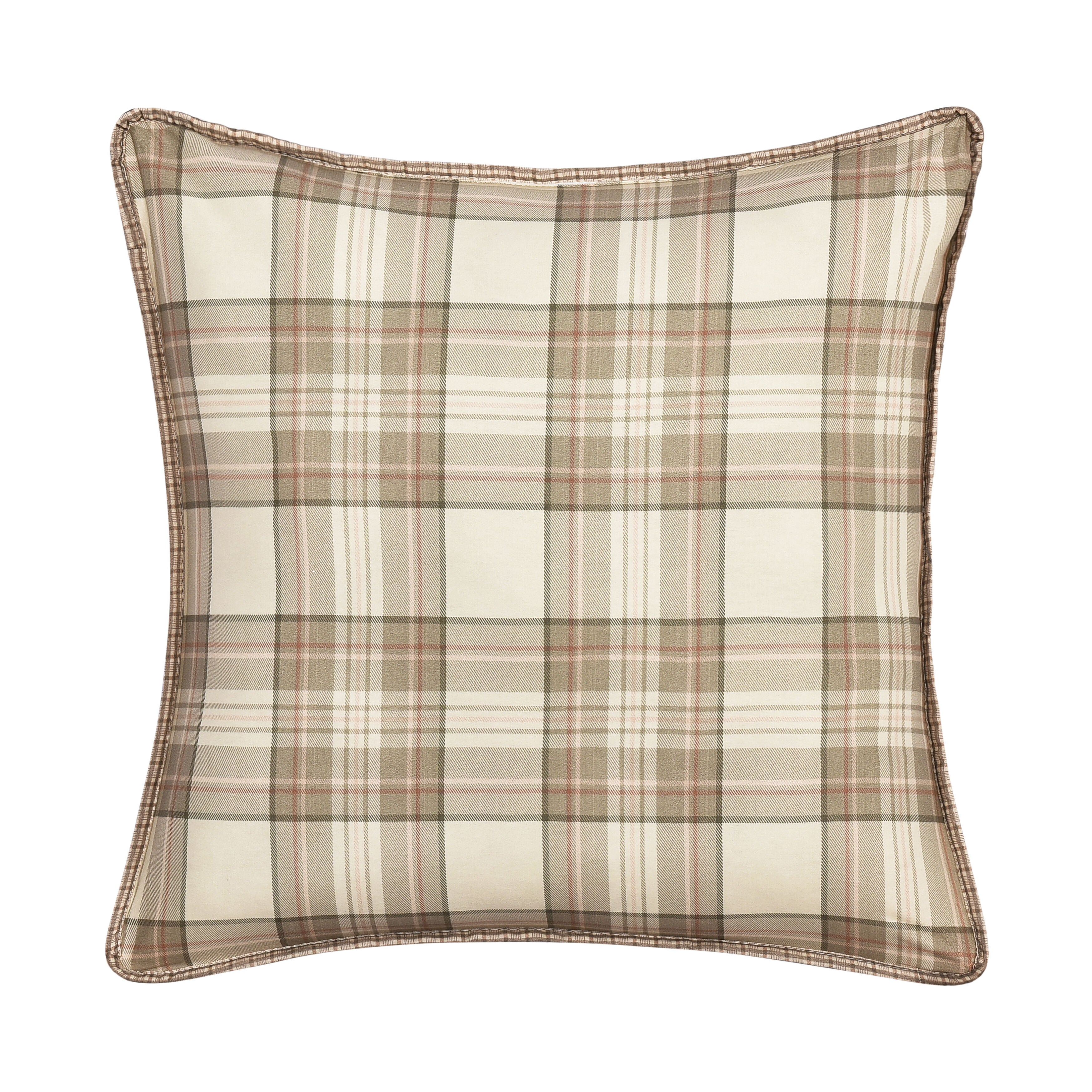 MAYFAIR QUILT 20 inches SQUARE QUILTED DECORATIVE THROW PILLOW, BLUSH, on-hover image number 1
