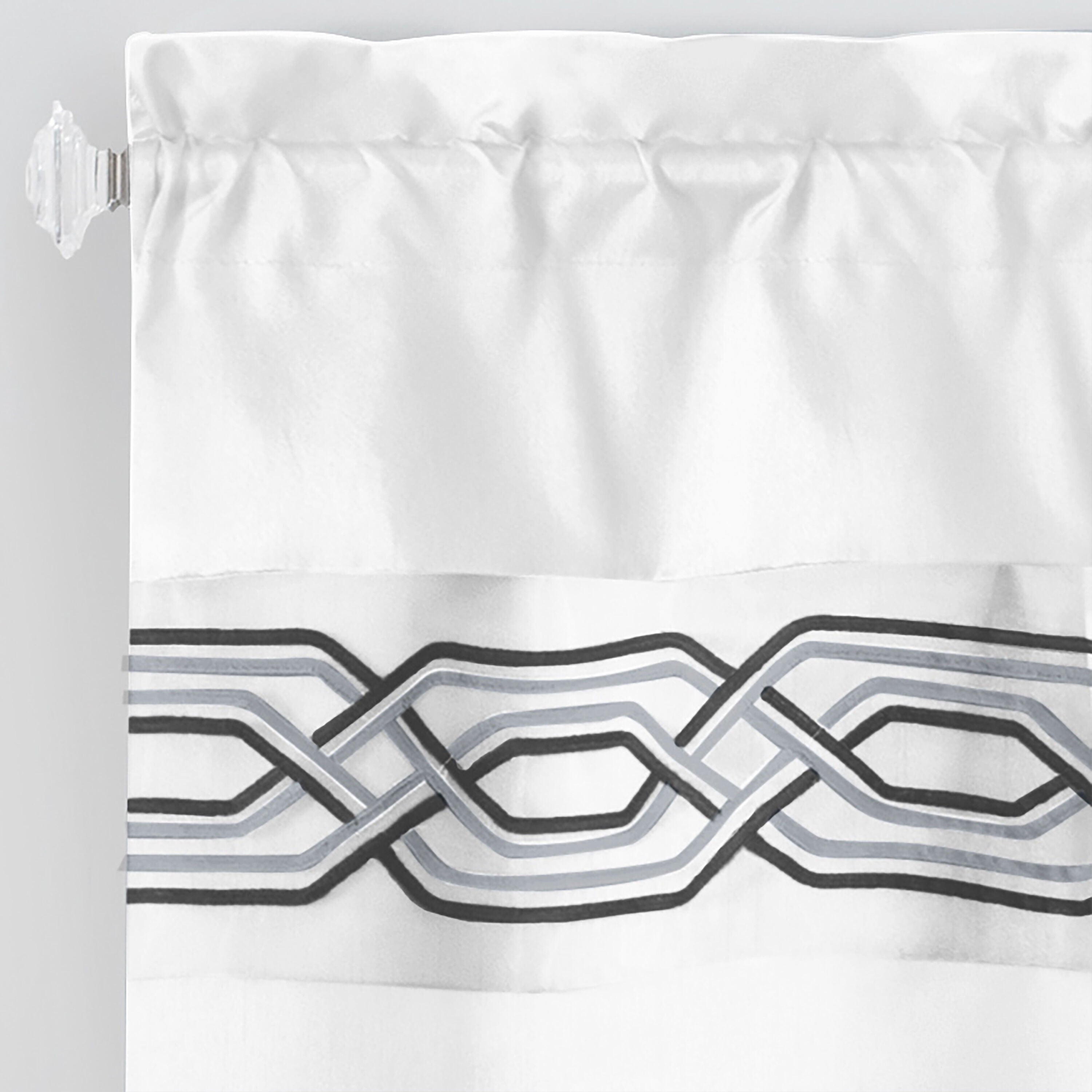 Paige Window Curtain Valance, WHITE, alternate image number 3