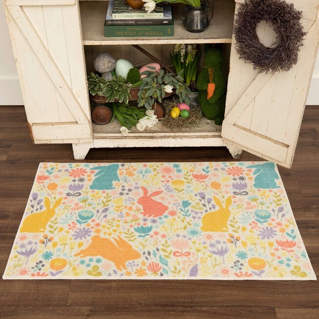 Easter Silhouette Multi Kitchen Rug, , alternate image number 2
