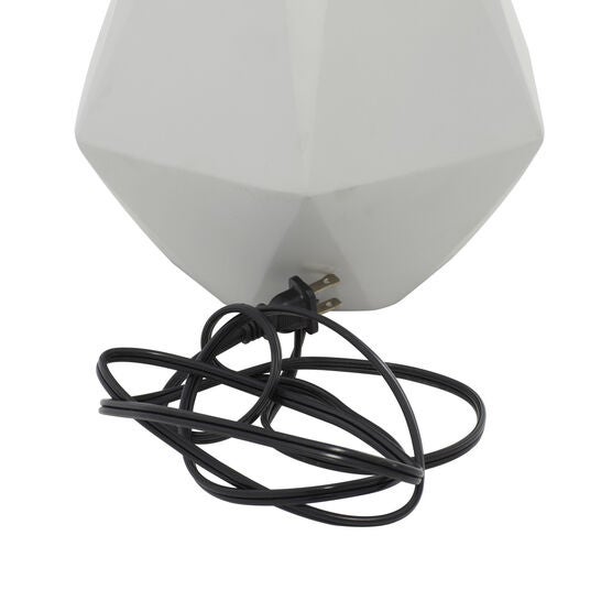 Light Grey Ceramic Transitional Table Lamp, , alternate image number null
