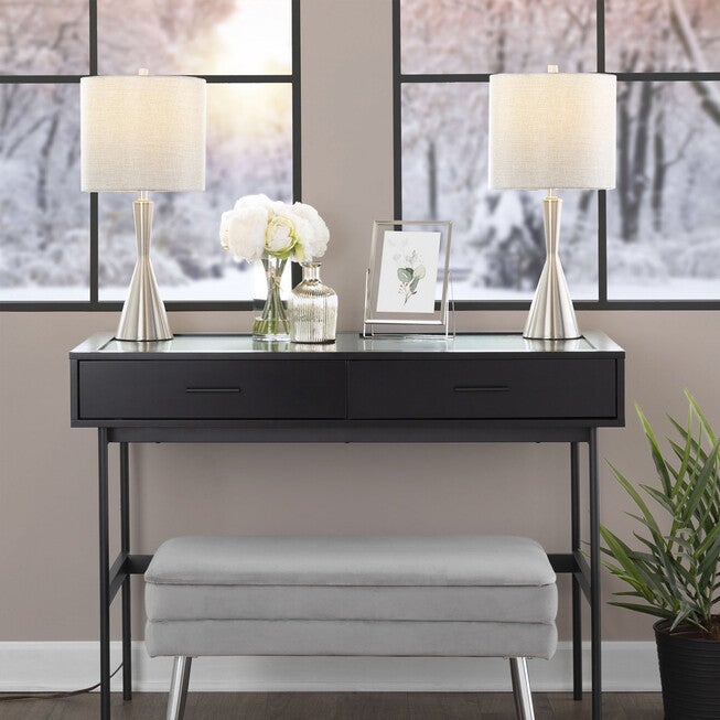 Gemma 23 inches Metal Table Lamp - Set Of 2, , alternate image number null