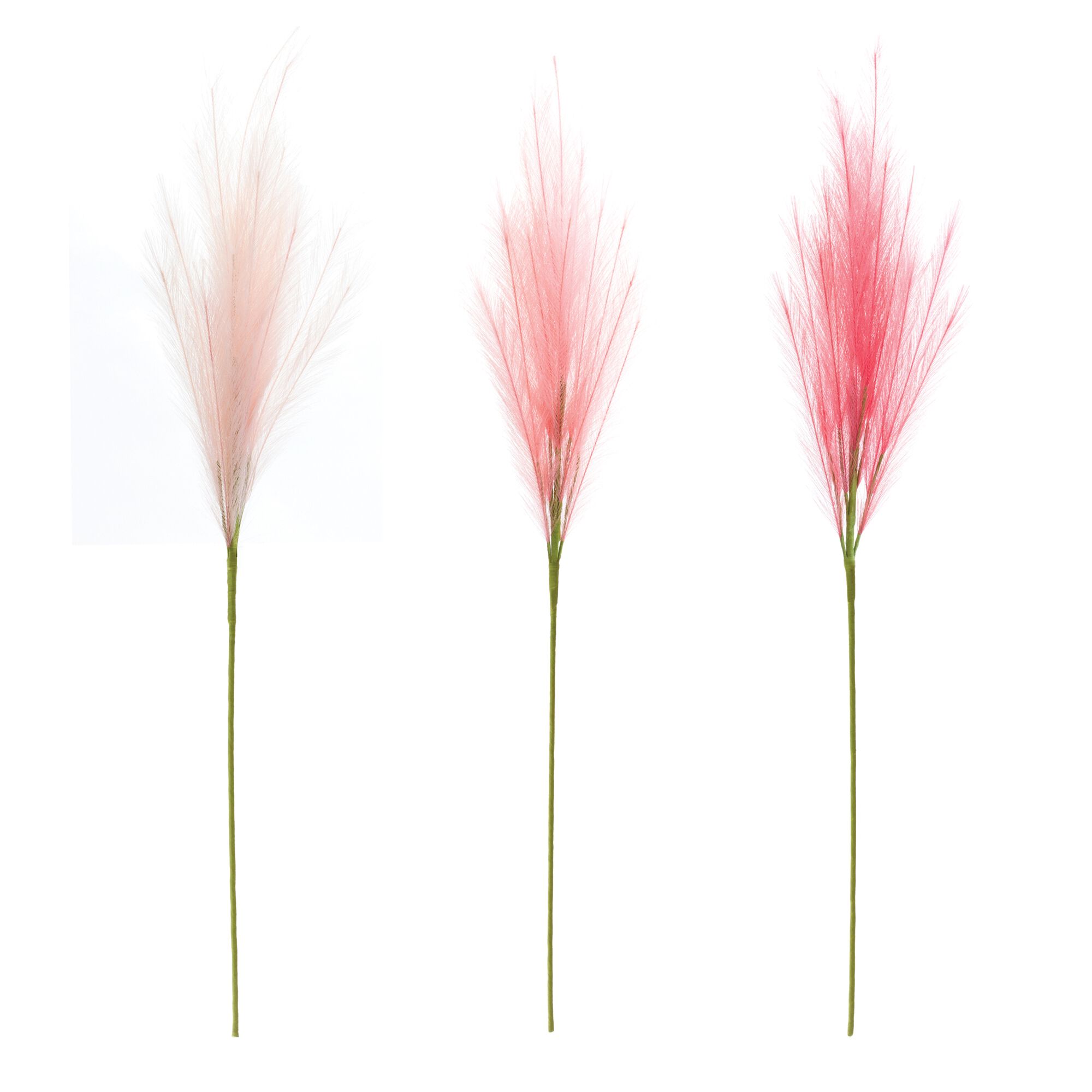 Assorted Pink Plume Spray (Set of 3), PINK/GREEN, alternate image number 1