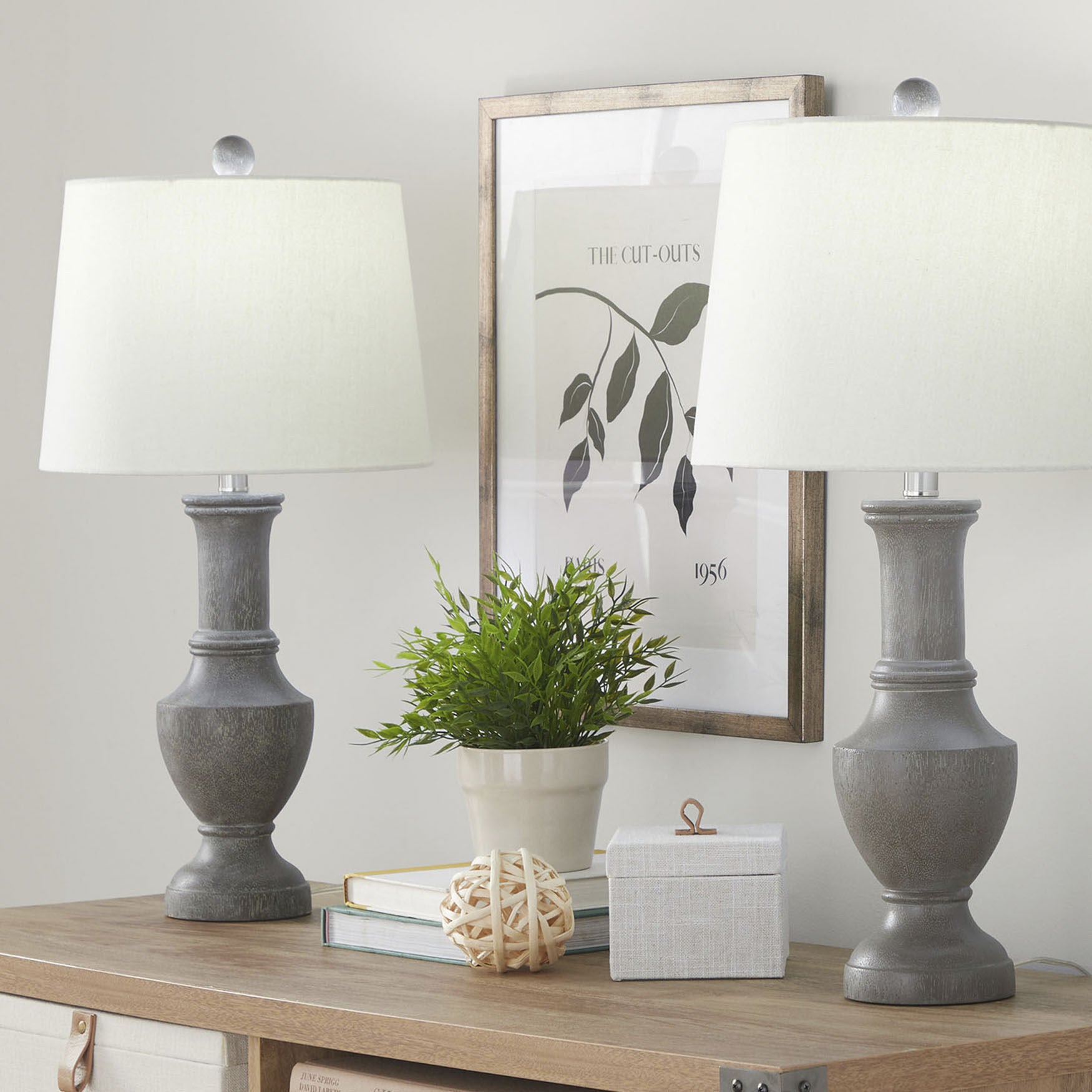 Chateau 26 inches Polyresin Table Lamp - Set Of 2, , alternate image number 4