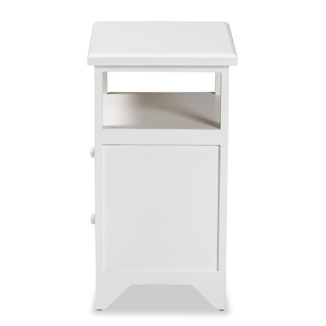 Karsen Modern And Contemporary White Finished Wood 2-Drawer Nightstand, , alternate image number 3