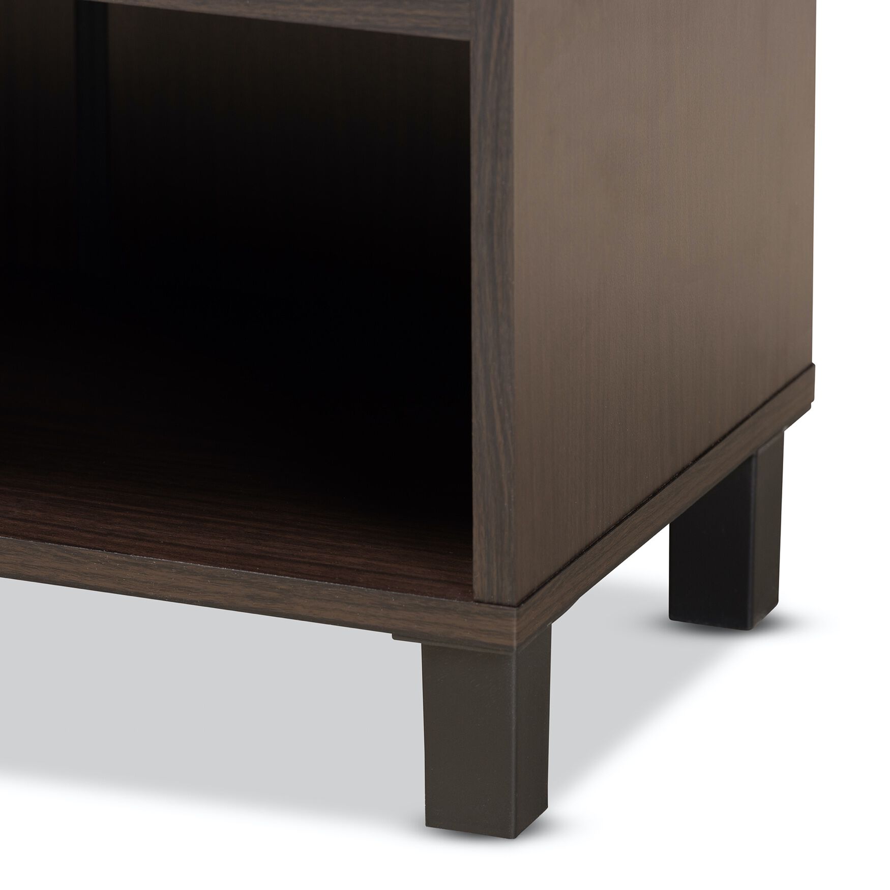 Rossin Wood 2-Door Entryway Shoe Storage Cabinet W Bottom Shelf Furniture, , alternate image number 5