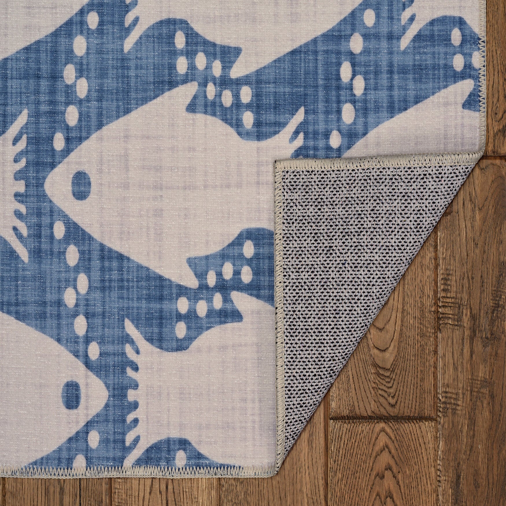 Washable Seabourne Ivory/Blue Rug, , on-hover image number 1