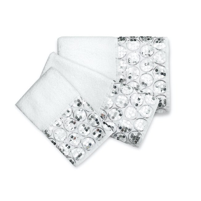 Sinatra 3-Pc Towel Set, WHITE, hi-res image number 0
