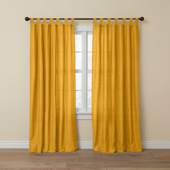 Poly Cotton Canvas Tab-Top Panel, OCHRE, hi-res image number null