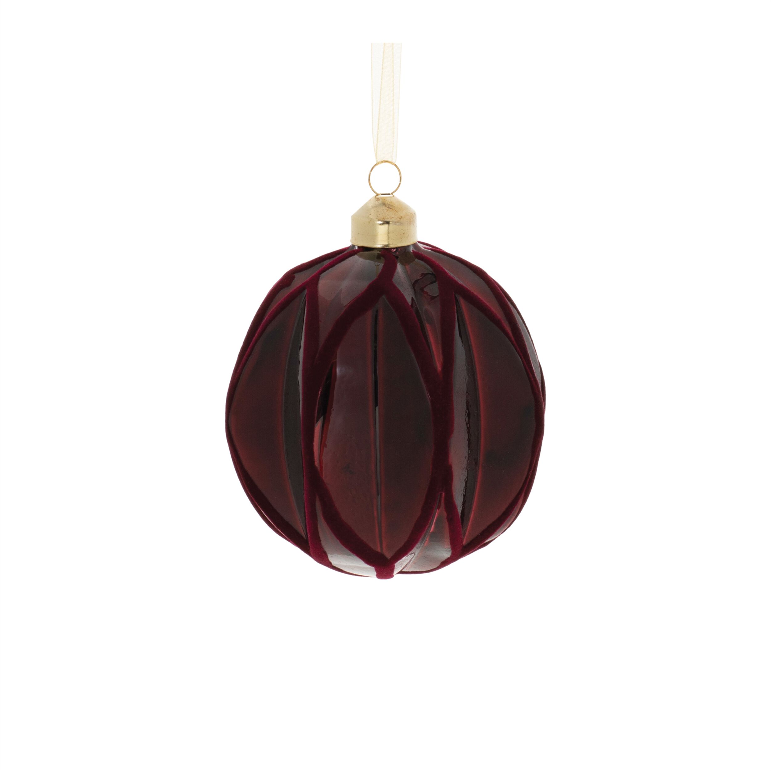 Velvet Glass Ornament (Set of 6), RED GOLD, alternate image number 4