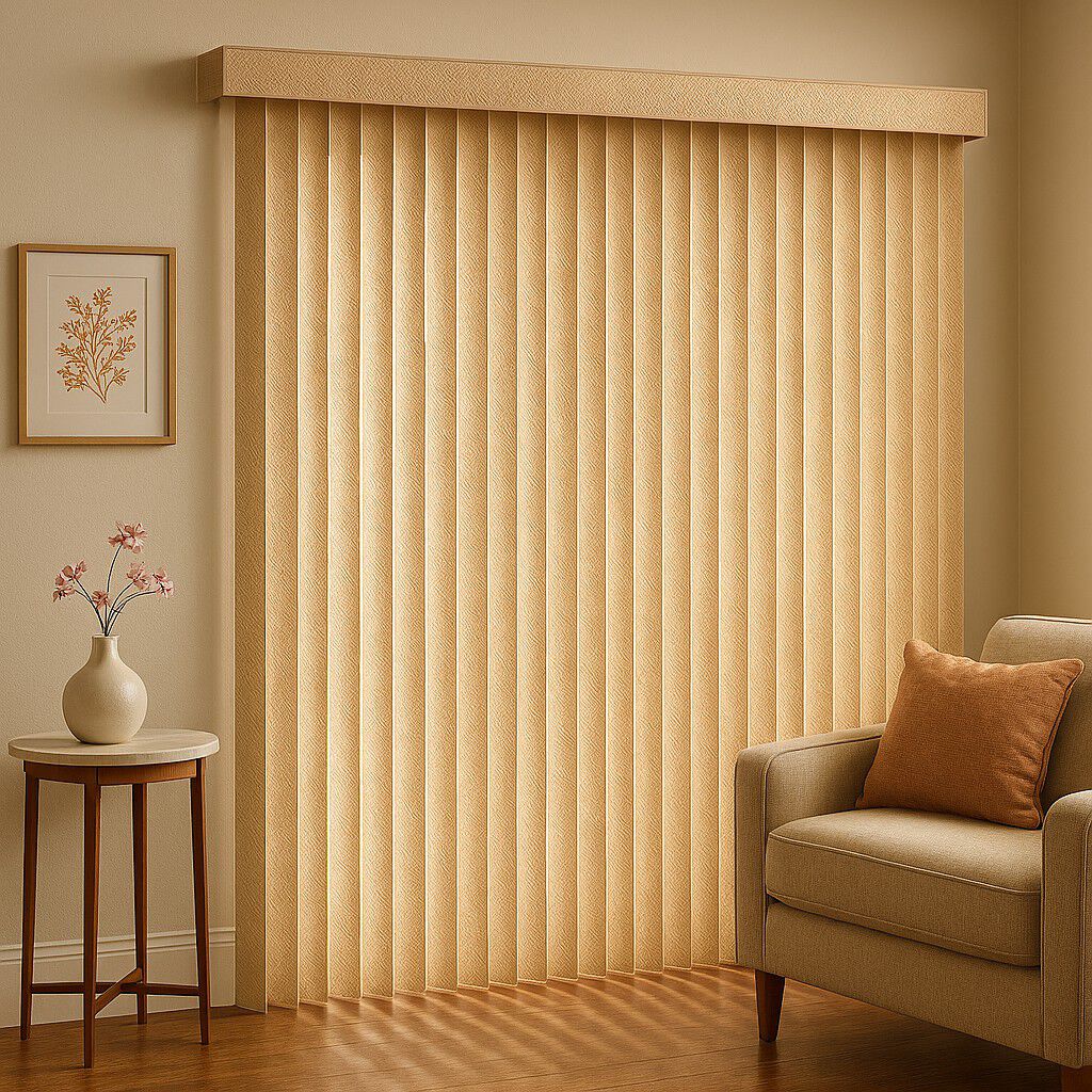 Printed Wood-Grain Vertical Blinds, , alternate image number 2