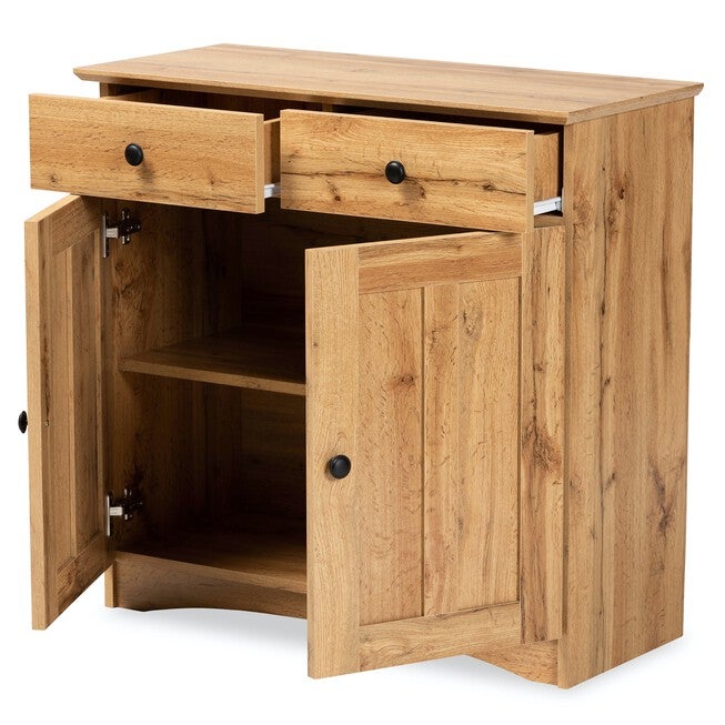 Lauren Wood 2-Door Buffet Kitchen Cabinet Furniture, , on-hover image number 1
