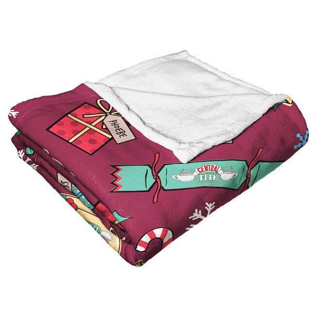 Wb Friends Christmas Pattern Silk Touch Throw Blanket, , alternate image number 4
