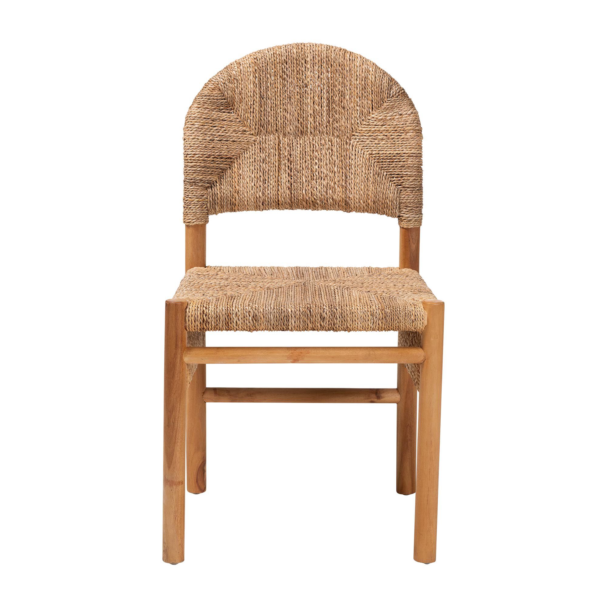 Cavo Handwoven Seagrass Dining Chair, HONEY, alternate image number 2