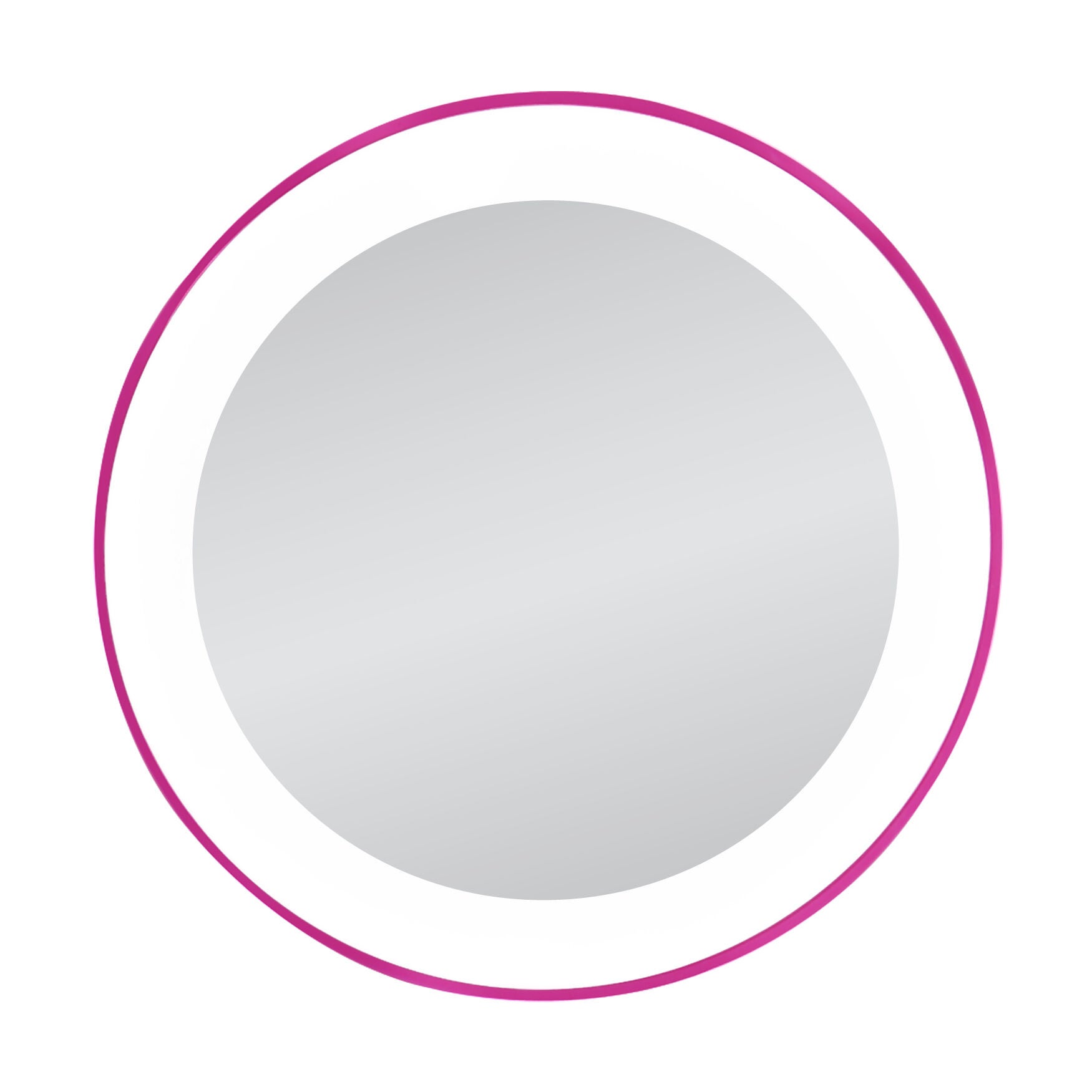 LED Lighted Spot Travel Mirror, PINK, hi-res image number 0