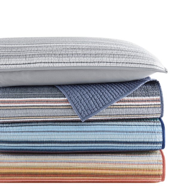 Sunset Stripe Yarn Dye 3 Piece Quilt Set, , alternate image number null