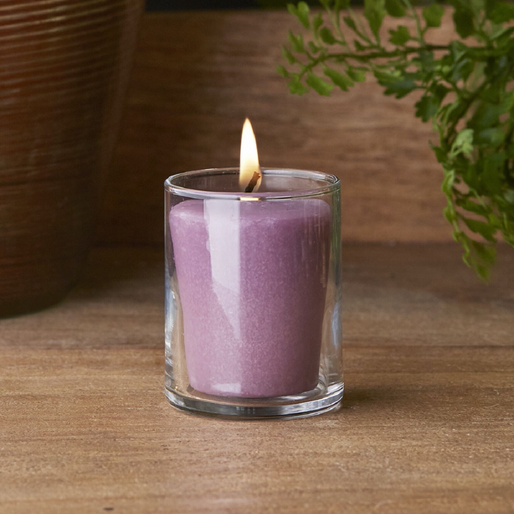 Lavender Vanilla Scented Votive Candle, Set 3, , on-hover image number 1